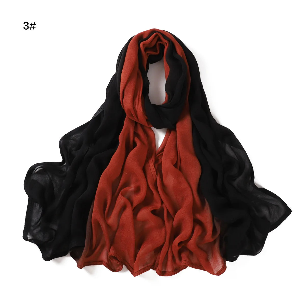 Rimal Two-Tone Cotton Scarf