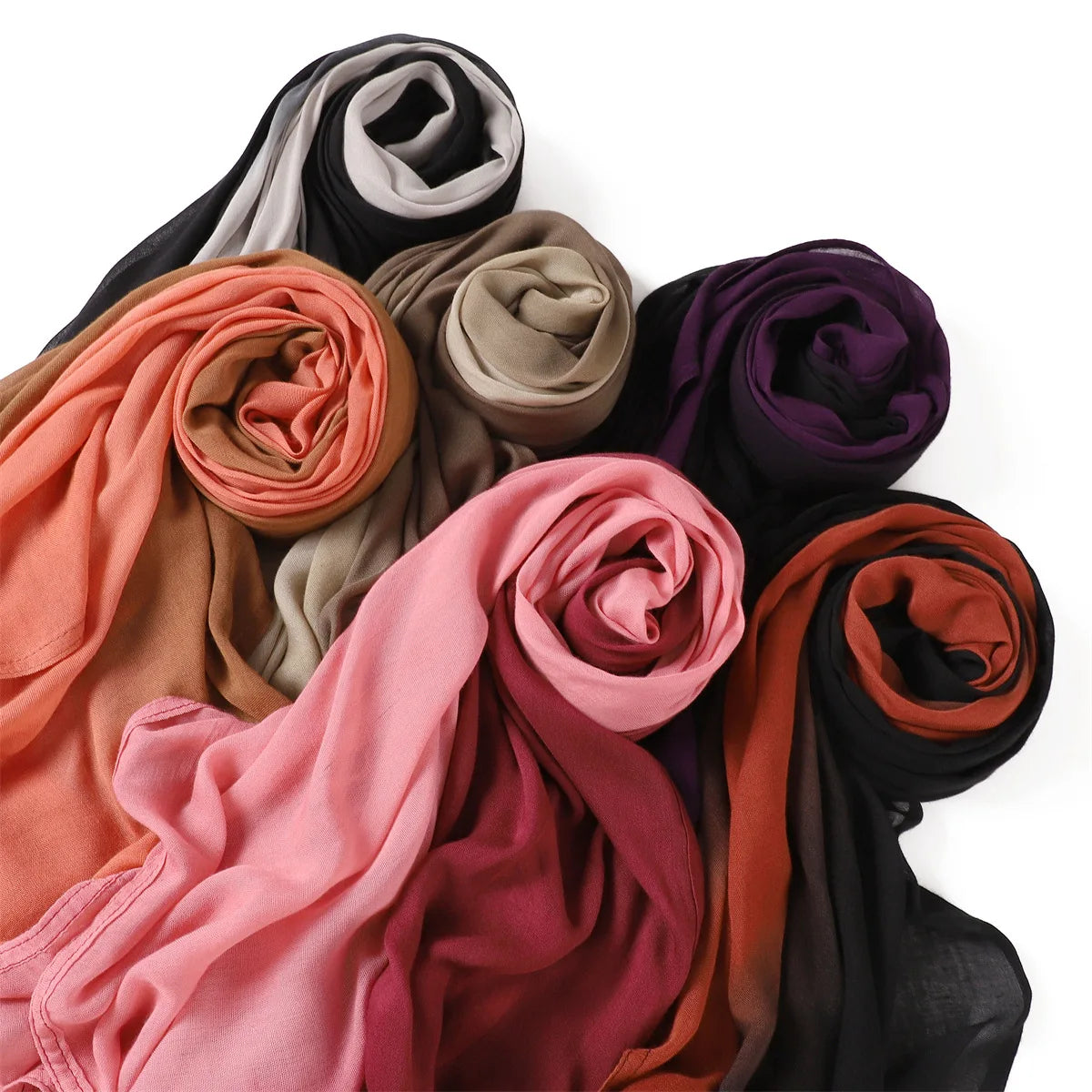 Rimal Two-Tone Cotton Scarf