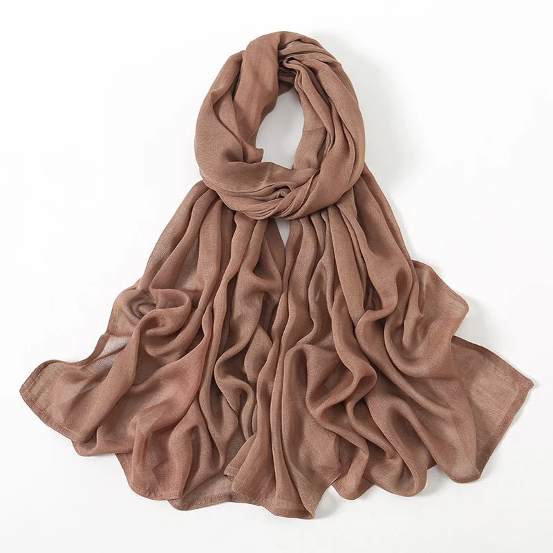 Rimal Two-Tone Cotton Scarf