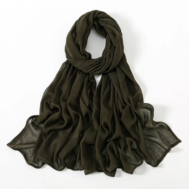 Rimal Two-Tone Cotton Scarf