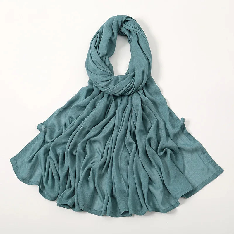 Rimal Two-Tone Cotton Scarf