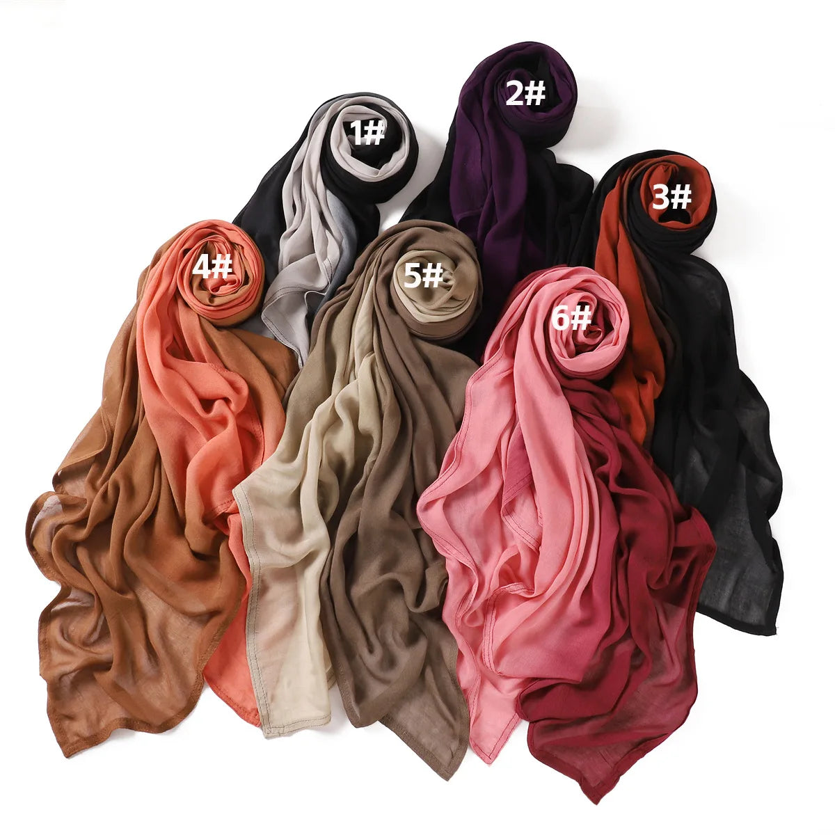 Rimal Two-Tone Cotton Scarf