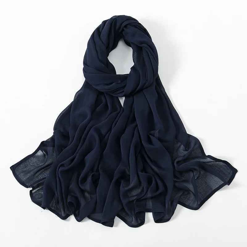 Rimal Two-Tone Cotton Scarf