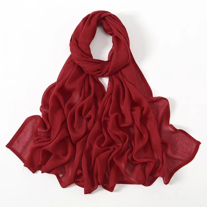 Rimal Two-Tone Cotton Scarf