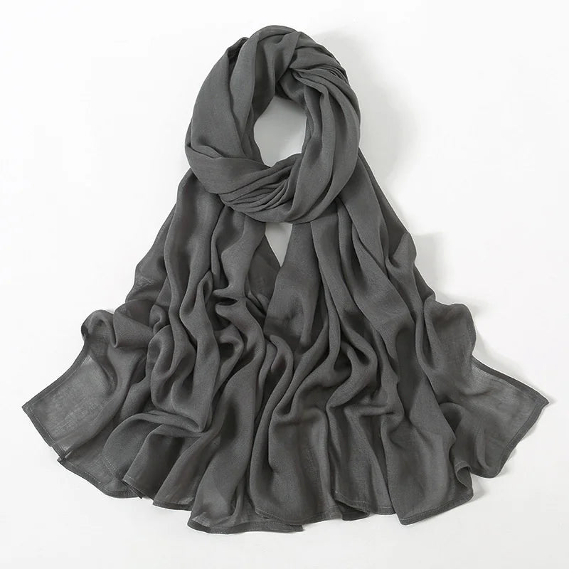 Rimal Two-Tone Cotton Scarf