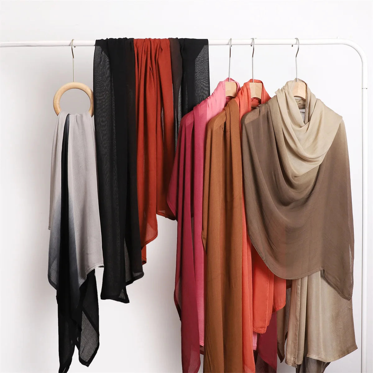 Rimal Two-Tone Cotton Scarf