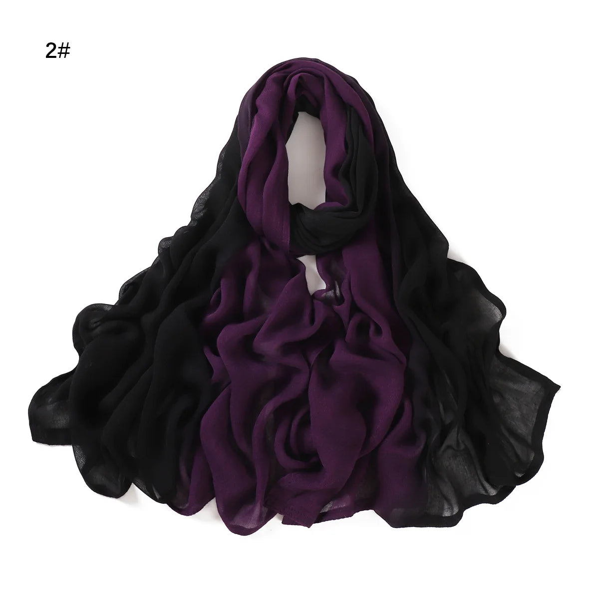 Rimal Two-Tone Cotton Scarf