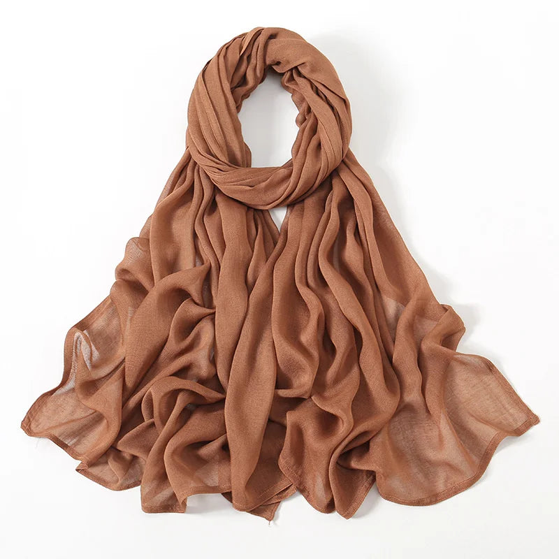 Rimal Two-Tone Cotton Scarf