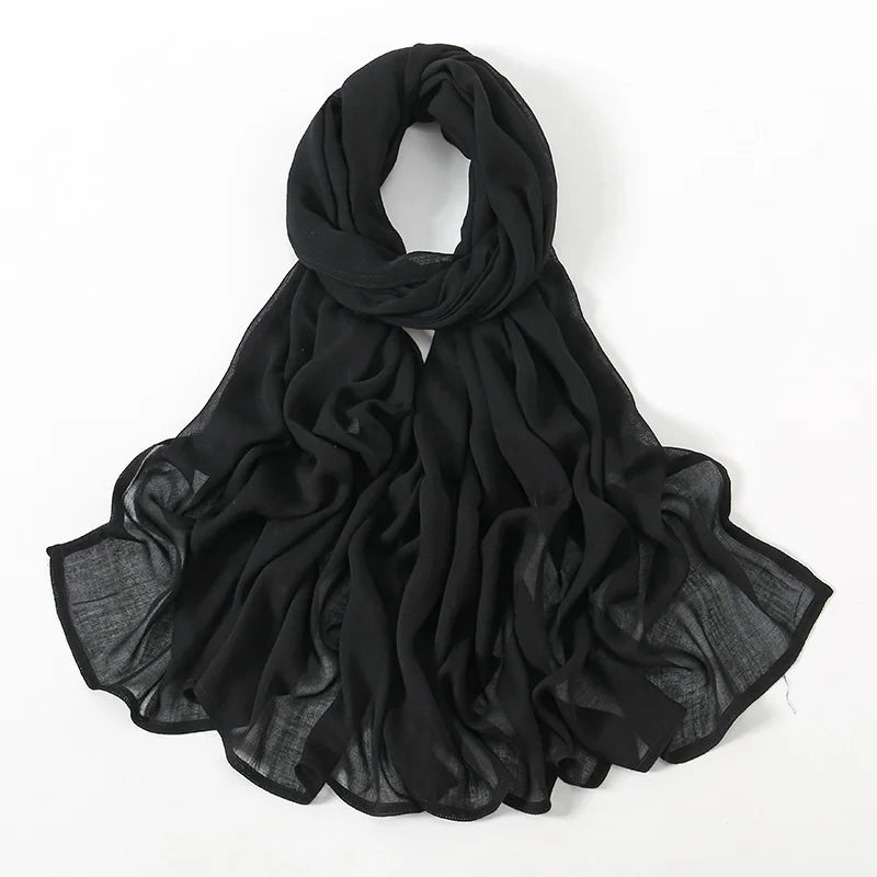 Rimal Two-Tone Cotton Scarf